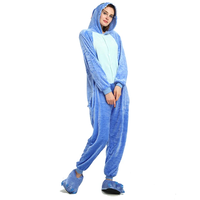 Женский Комбинезон кигуруми для взрослых, пижама с животными, фланелевая теплая мягкая одежда для сна, цельный зимний комбинезон, пижама для косплея - Цвет: as shows