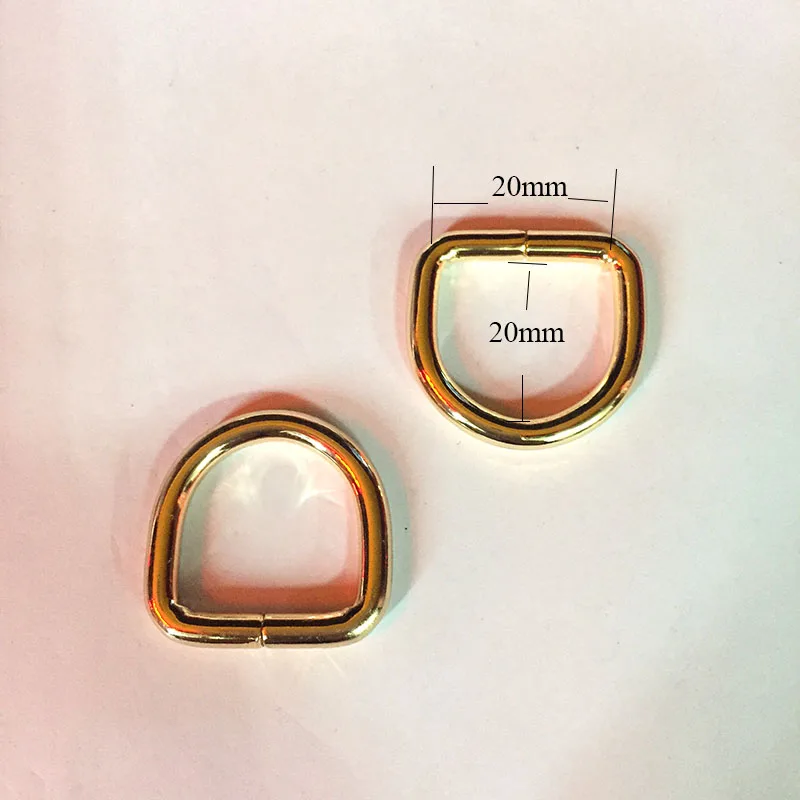 3/4 дюйма (20 мм) d-образными кольцами золото (набор из 50)