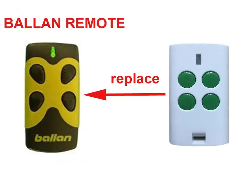 For BALLAN FM404B, 4013, FM404 (FM) Self Learning compatible garage door Cloning Remote Control free shipping for ballan fm404b 4013 fm404 fm self learning compatible garage door cloning remote control free shipping