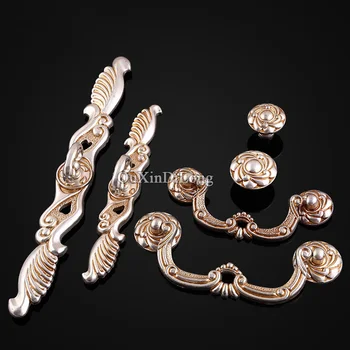 

HOT 10PCS European Antique Kitchen Door Furniture Handles Hardware Retro Cupboard Drawer Wardrobe Cabinet Pulls Handles & Knobs