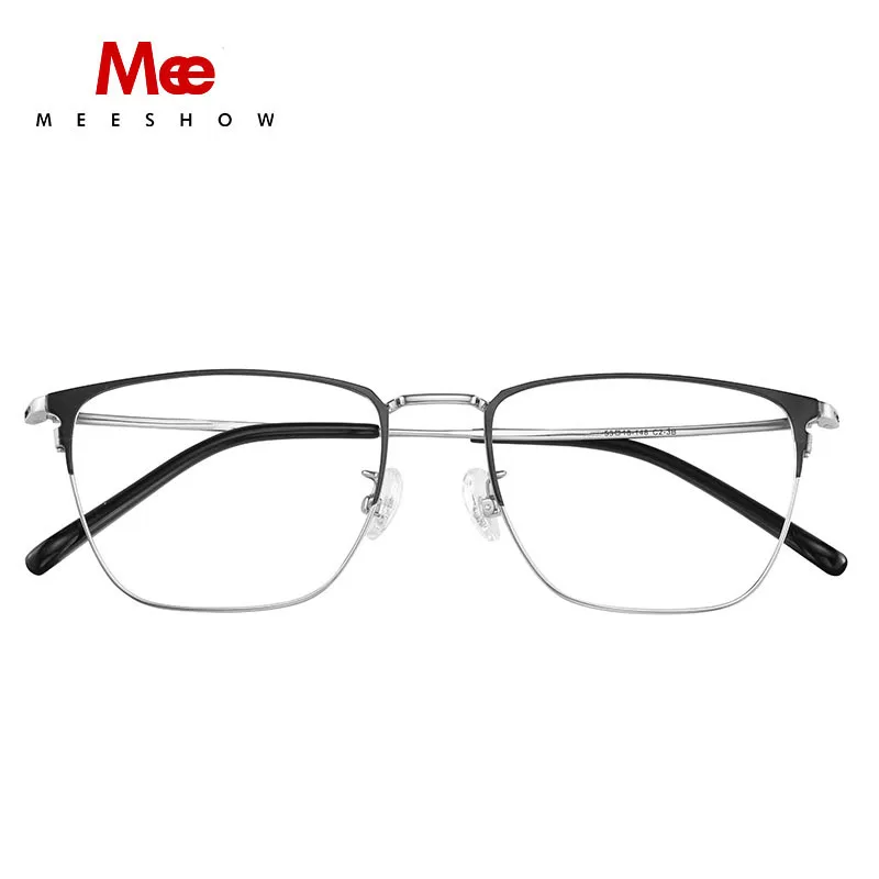 

Meeshow titanium glasses frame women men glasses optical frame women men glasses 100% pure titanium glasses myopic eyeglasses