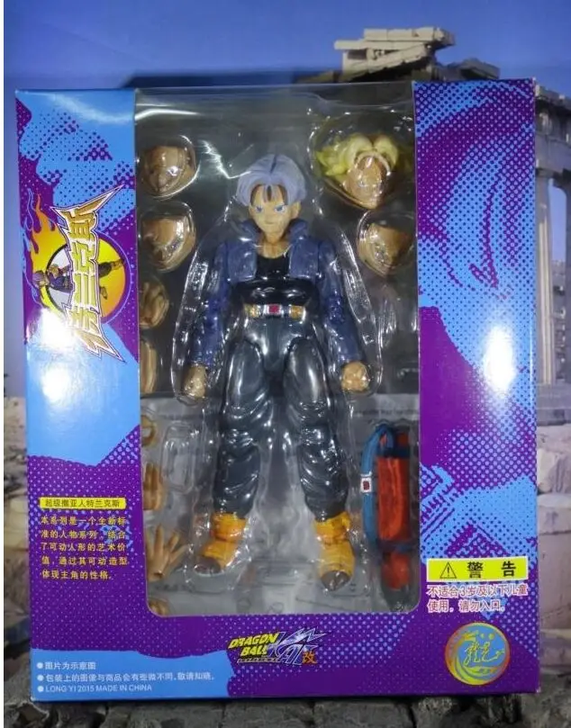 

longyi model Dragon Ball Z Trunks Super Saiyan action figure PVC doll