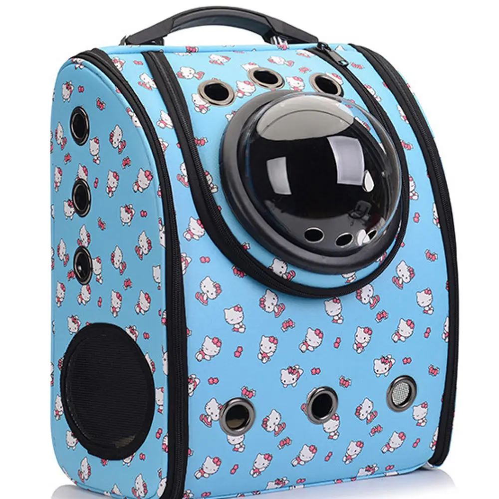 

Pack PU breathable space bag pet bag out carrying bag pet out travel backpack The capsule bag carrying pet packaging bag