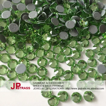 

ss16 4mm hot fix rhinestone peridot 1440 pieces each lot ; free shipping rhinestones crystal for high fashion dress