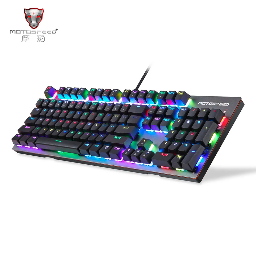 Продажа Motospeed CK89 NKRO механическая клавиатура Kailh переключатель коробки USB Проводная реальная RGB подсветка для игр