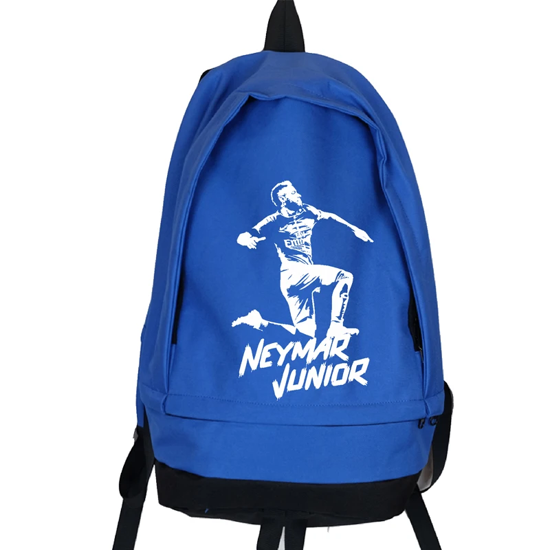Neymar Junior Canvas Backpack Large Capacity Travel Backpacks Men Women Foot Ball Bagpack Boys Girls School Bag Mochila Escolar