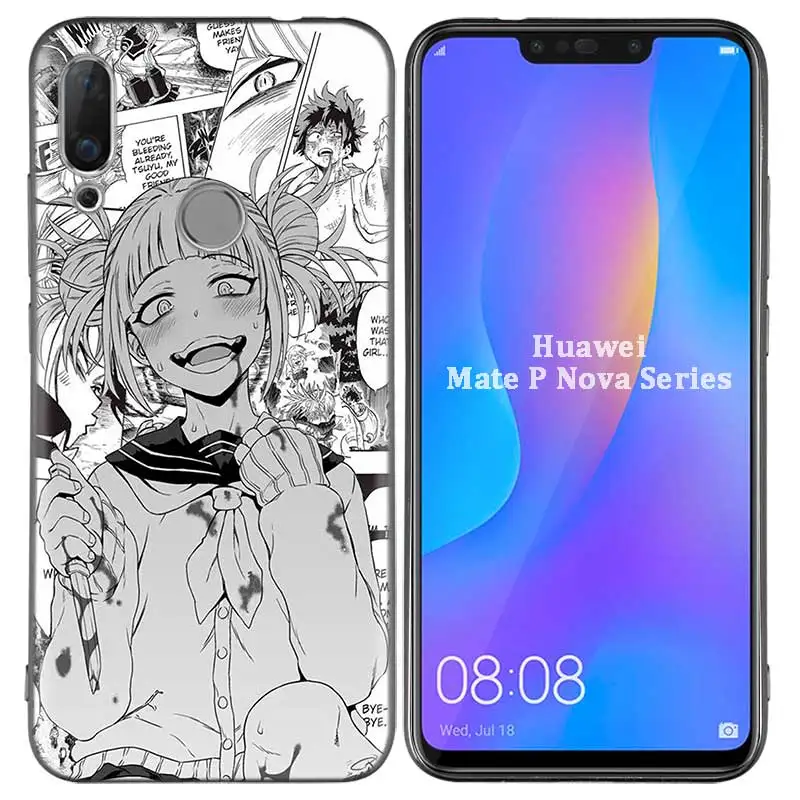 Силиконовый чехол для huawei P30 P20 P10 P9 mate 20 10 Lite Pro Nova 3i 4e 3E P Smart Plus аниме девушка мультфильм Япония