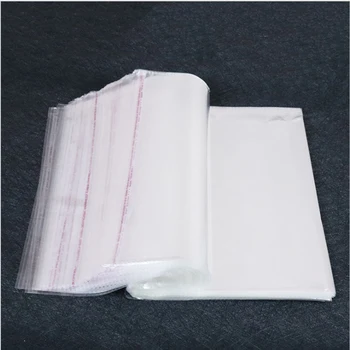 

Hot selling 1000pcs/lot 25*34cm-30*40cm Clear Plastic Bags Self Adhesive Seal Packaging bags for daily supplies can custom