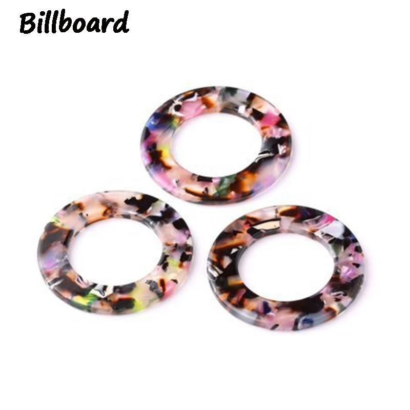 

New Fashion Charms for Jewelry Making Stud Earring for DIY Pendientes Mujer Making Trendy Round Pendants 6 pcs/bag