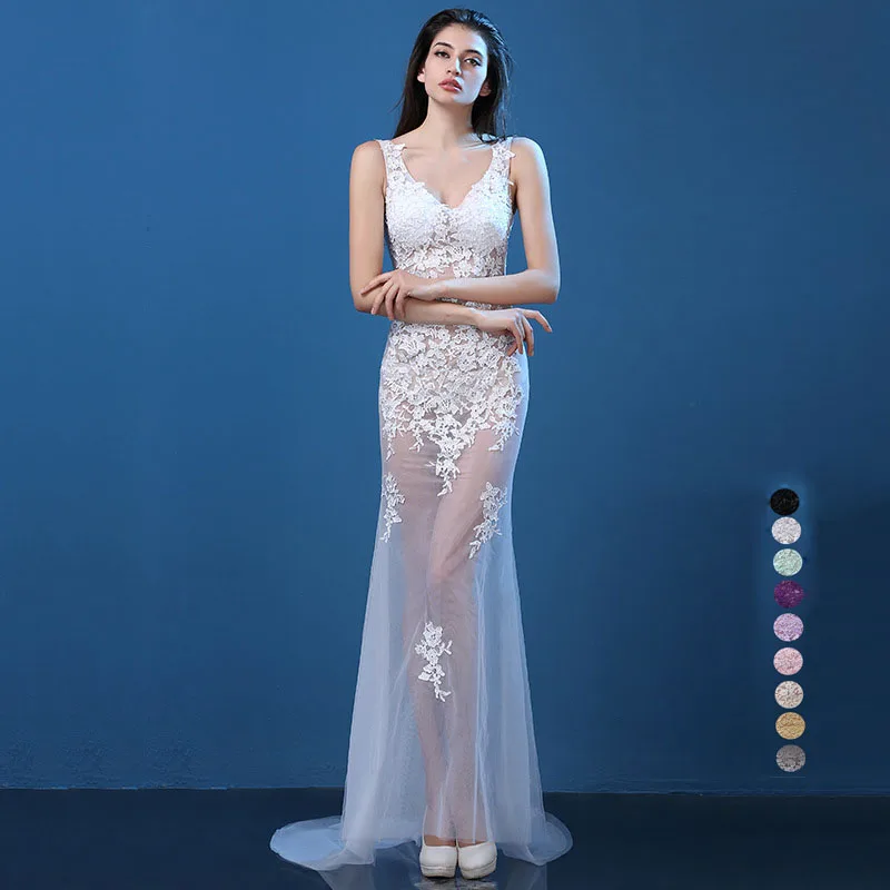 Summer Sexy Dress 2017 Women Mermaid Perspective Runway