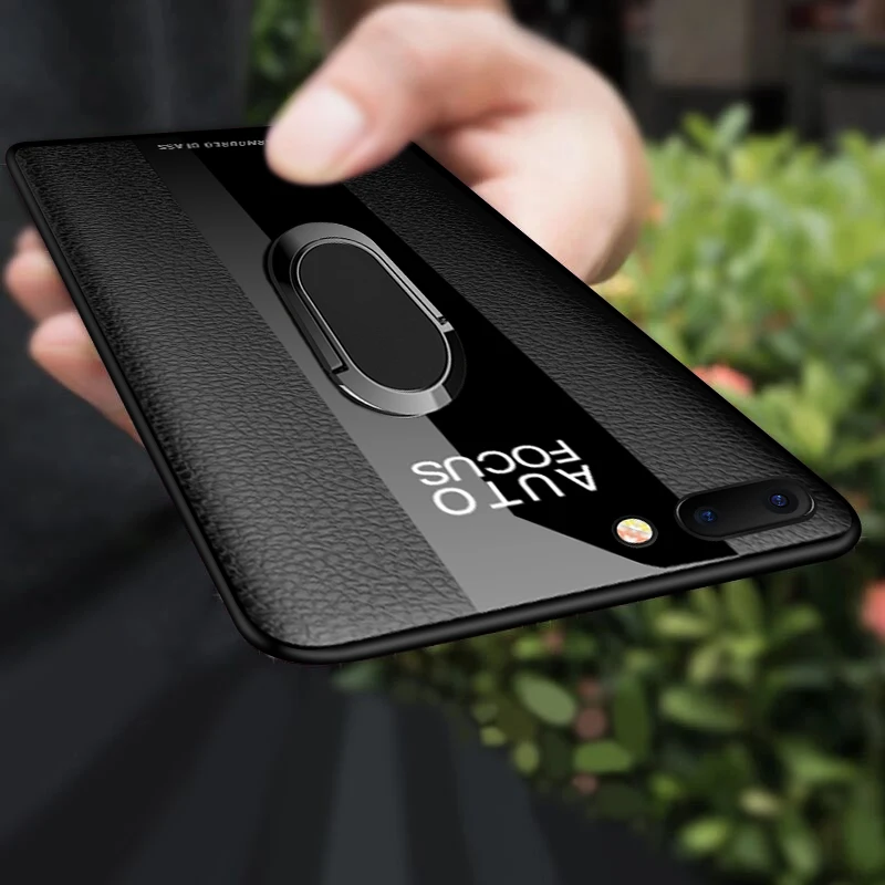 Роскошный чехол с магнитным кольцом-подставкой для iPhone 7 8 Plus 6 6S X XR XS Max мягкий