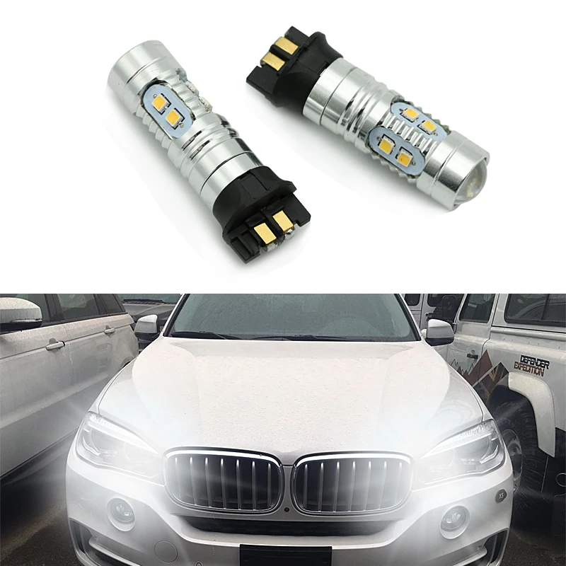 Ошибок PWY24W PW24W светодиодный лампы для Audi A3 A4 A5 VW MK7 ГОЛЬФ CC Ford Fusion спереди указатели