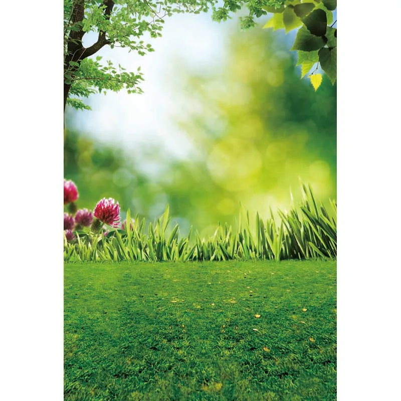 Scenery Background Portrait Camera photografia spring green lawn scenery background vinyl