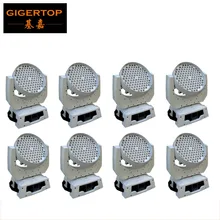 TIPTOP TP-L608B 8 шт./лот RGBW светодиодный светильник с подвижной головкой 108 шт. 3 Вт профессиональный сценический светильник ing Американский DJ светильник 13CH Белый Чехол