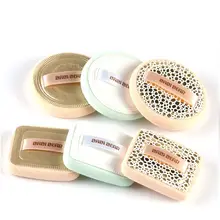 Круглый квадратный сочетание Косметические puff корейский стиль стекаются puff губка макияж аксессуары два загружен макияж флаттер