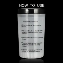 Дизайн ногтей ручка Щетка Очиститель держатель для снятия макияжа Кисти очистки чашки контейнер горячей МДФ