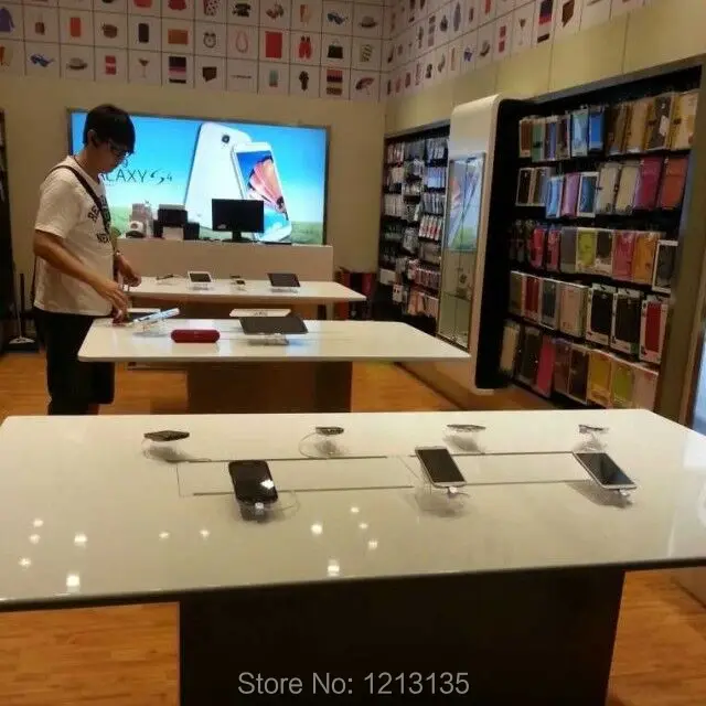 smart_cell_phone_security_display_stand_with_alarm_charge_function