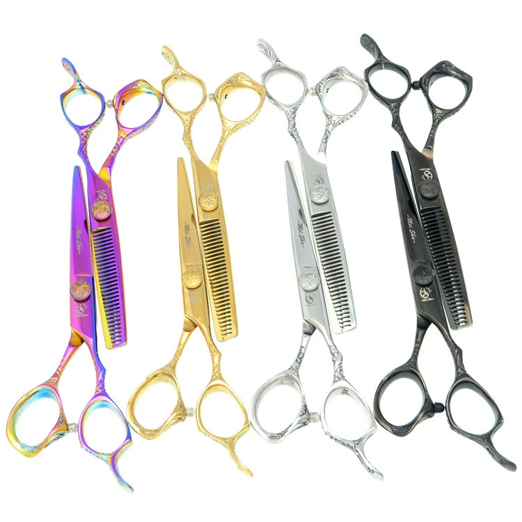 

6.0" Meisha Salon Dragon Handle Hair Cutting & Thinning Scissors Professional Hairdressing Scissors JP440C Haircut Tool ,HA0225