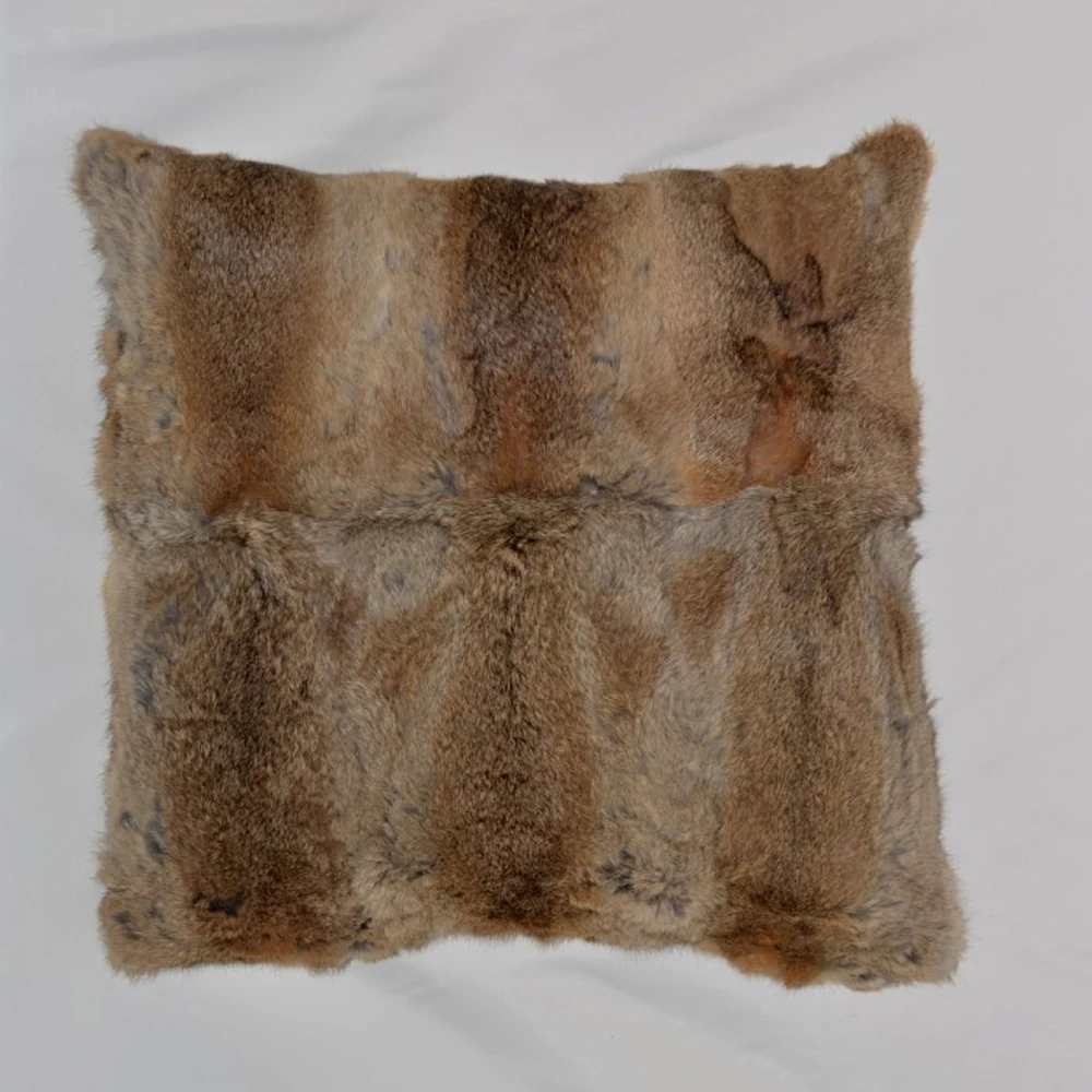 real fur cushions