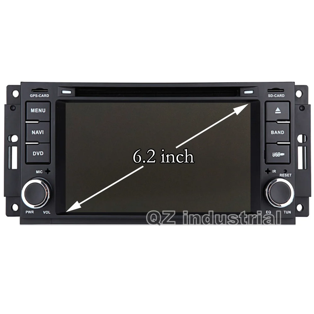 Flash Deal QZ industrial 6.2" Android 8.1 car dvd player For JEEP Wrangler Compass Patriot Grand Cherokee Commander Dodge with radio BT map 1