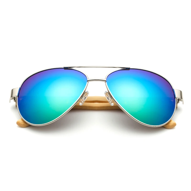 RUISIMO Bamboo pilot Солнцезащитные очки Мужские деревянные металлические женские пилот брендовые дизайнерские зеркальные оригинальные солнцезащитные очки для вождения Ретро de sol