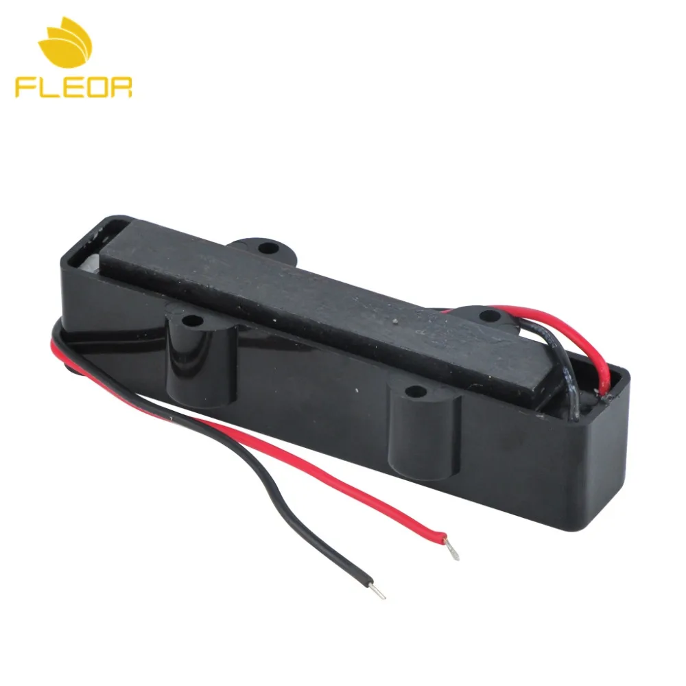 FLEOR Black Bass Pickup 4 струны открытый стиль керамический магнит для джаза JB бас гитары аксессуары, шеи или Моста Пикап выбрать