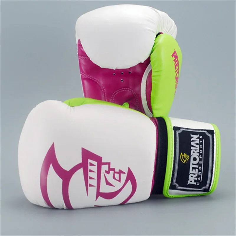 

10-16oz US size Boxing Gloves Pretorian Muay Thai PU Adult Male Female Boxing Gloves Training in MMA Guante Box Gloves