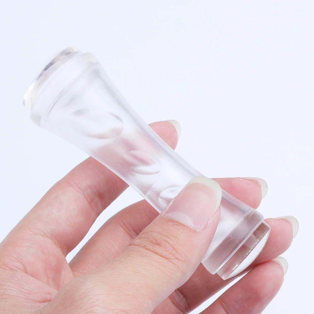 STZ 1 Набор для дизайна ногтей штамп со скребом шаблон силиконовый желе Штамповочный Инструмент двойная головка пластина для переноса лака Маникюр#672