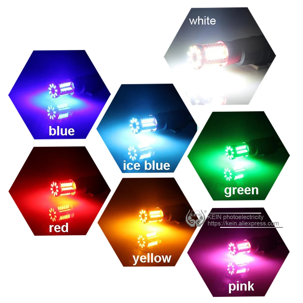 KEIN 2 шт. супер яркие H21W BAY9S BA9S BAX9S 57smd 3014 Светодиодный автомобильные габаритные огни