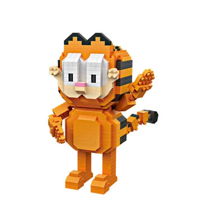 Lwko ガーフィールド Odie オレンジ猫犬漫画のキャラクターのアメリカビルディングダイヤモンドブロック図のおもちゃ子供のための 14 の年齢 Aliexpress おもちゃ ホビー