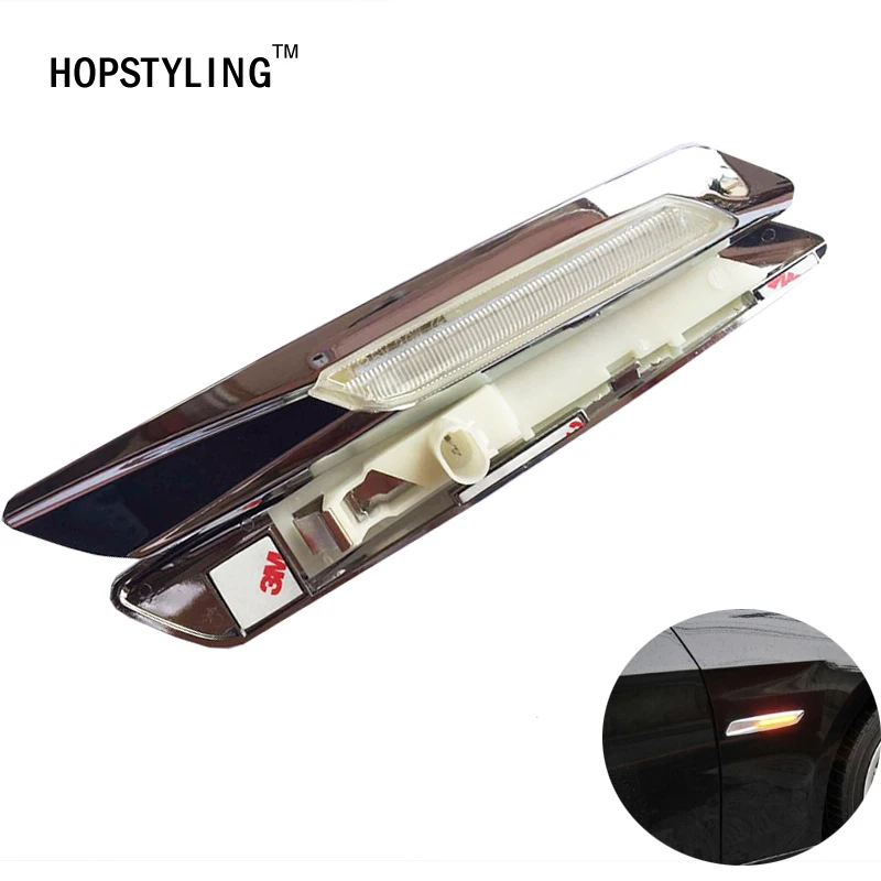

HOPSTYLING 2X E60 E61 F10 E81 E82 E87 E88 E90 E91 E92 E93 Car LED Fender Side Turn Signals LED Marker Light 12V SMD3528 Bulb