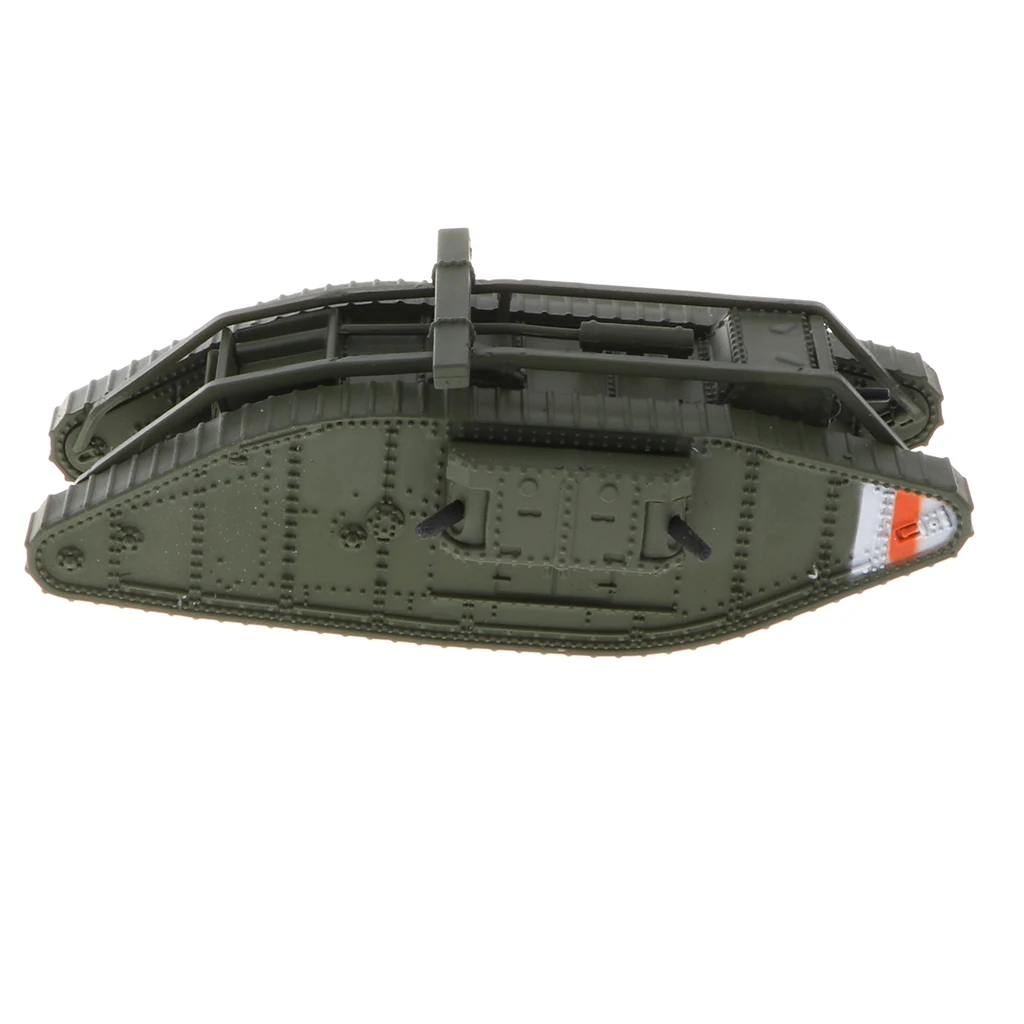1:100th Britain MK. IV Male & Female Tank Model - WWI UK Army Armored Vehicle Model Home Collectibles Playset Decor