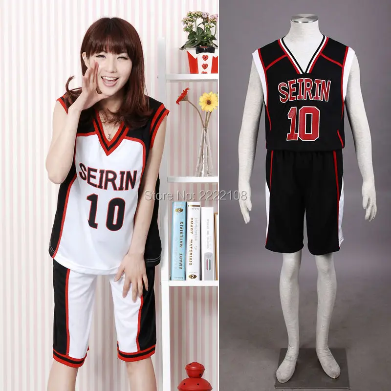 Хит продаж костюм для косплея Kuroko No Basuke SEIRIN #4 7 10 11 Tetsuya белая черная школьная