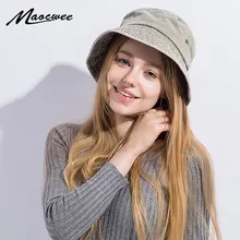 Осенне-зимние новые винтажные джинсовые шапки-ведерки, одноцветные хлопковые мужские и женские уличные повседневные плоские шапки