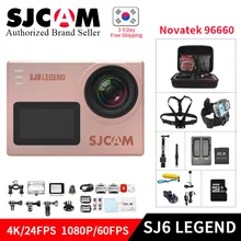 SJCAM SJ6 Легенда гироскопа Действие шлем Спорт DV камера водонепроницаемый 4K NTK96660 2," сенсорный экран Спорт видео DVR PK sj8 pro yi 4k