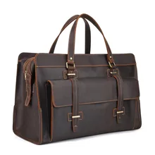 Натуральная кожа Дорожная сумка для путешествий Мужская Упаковка Кубики дорожный органайзер для багажа большая емкость сумка ручной клади кожаная сумка для выходных