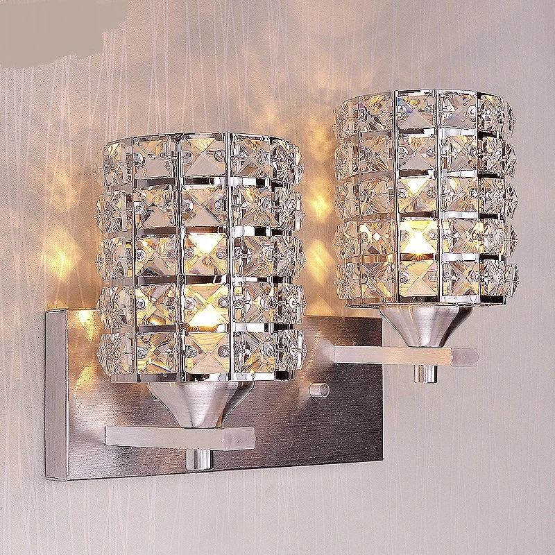 

Crystal Wall Lamps living room bedroom bedside originality personality fashion corridor clothing shop light LU823418