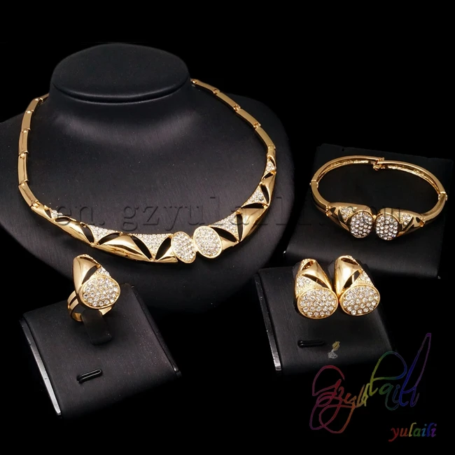

Free shipping gold-color fashion party jewelry sets gold necklace designs 2016 gold necklace designs 2016