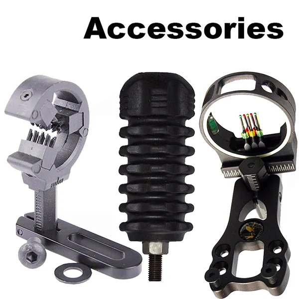 Recurve/Compound Bow Archery Hunting Accessories Upgrade Combo with Brush Arrow Rest Bow Stabilizer/Sight - Цвет: Accessories Comb