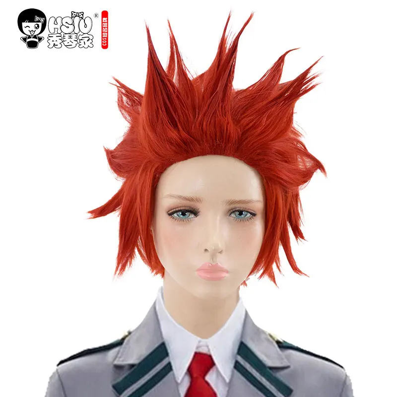 

HSIU High quality My Hero Academy/Academia Eijiro Kirishima Cosplay Wig Costume Halloween Costumes Play Wigs Hair free shipping