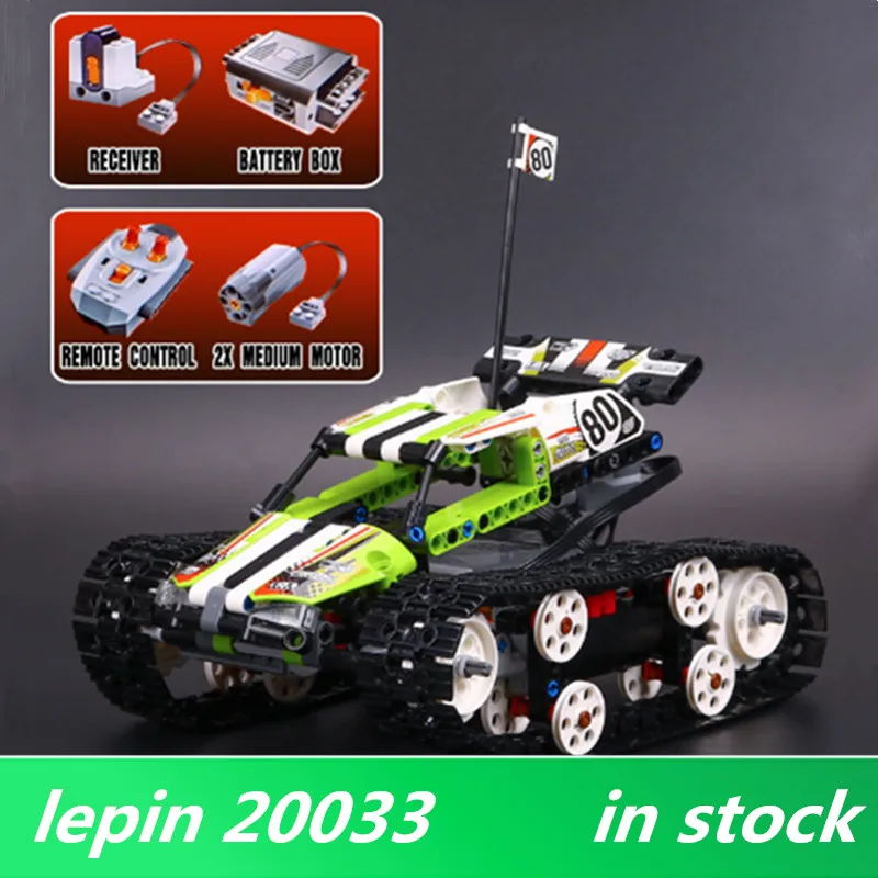 

Lepin 20033 lepin Technic Series The RC Track Remote-control Race Car Set Building Blocks Bricks Educational Children 42065 Toys