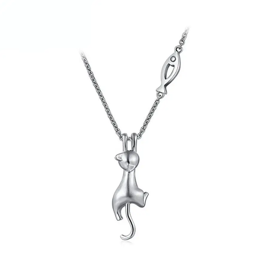 

Pendant Cat - Silver Jewelry Cat Necklace Silver 925 Pendant Cat Female Necklace Female Girl Cat Pendant Christmas Gift
