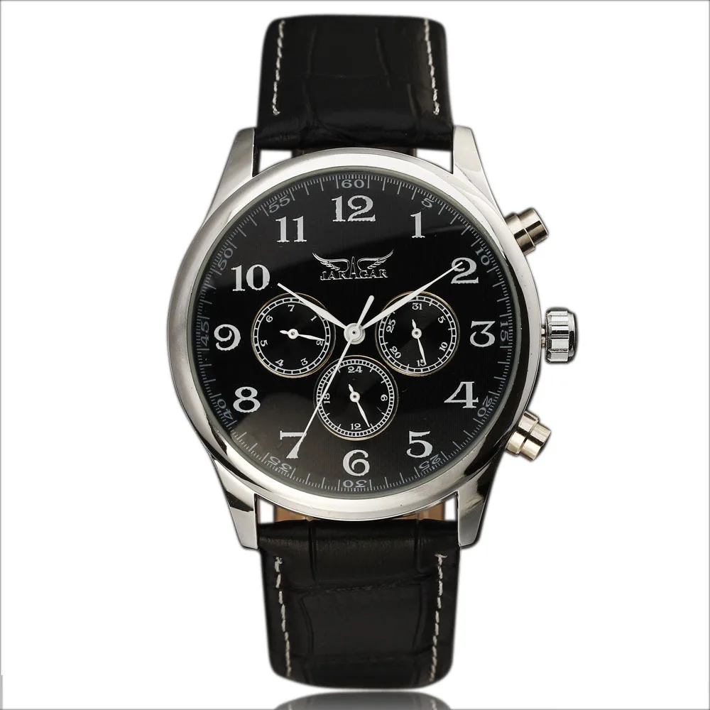 New-Fashion-JARAGAR-Automatic-Mechanical-Self-Wind-Sport-Thin-Case-Calendar-24Hour-Week-Dial-Real-Leather
