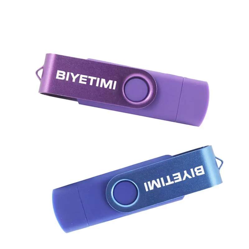 Biyetimi OTG Флэш накопитель USB 16 ГБ 2.0 Карта памяти Металл 32 Мобильный телефон u диск 8