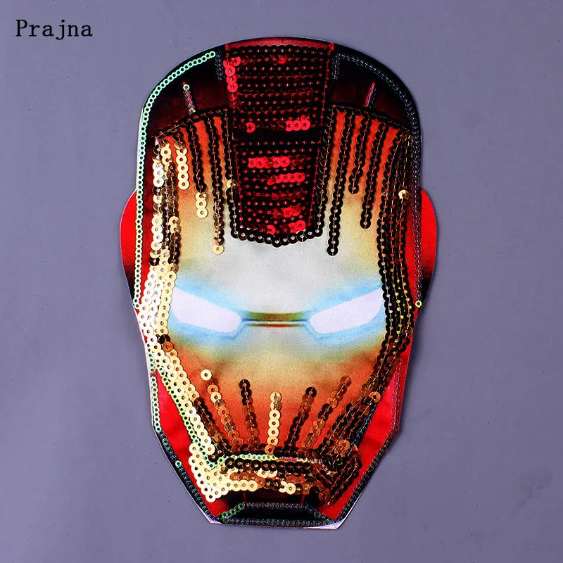 

Prajna Cartoon Fabric Patch Spiderman Sew-on Patches for Clothing Sequins Stickers to Clothing Accessory Badge DIY Punk Patch F