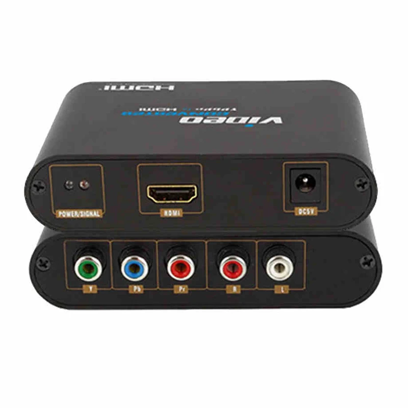 Новый компонент HD video YPbPr и аудио R/L к HDMI преобразователю 1080P с розничной цветной
