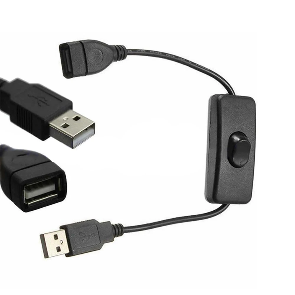 USB расширение кабель с переключателем USB мужчин и женщин удлинитель USB кабель для передачи данных с выключателем питания