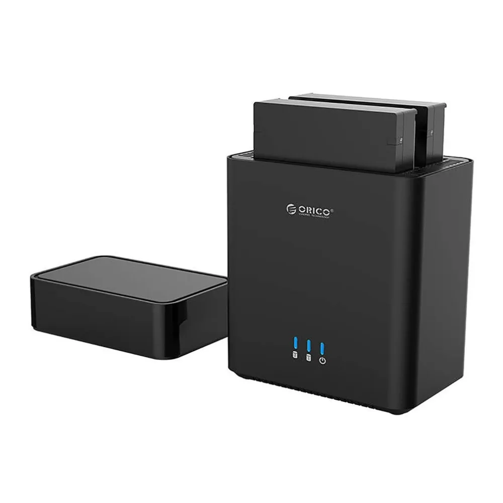 Orico DS200U3-BK USB3.0 HDD корпус двухдисковый Магнитный 3,5-дюймовый ящик для хранения жесткого диска для ПК ноутбук AU EU UK US Plug