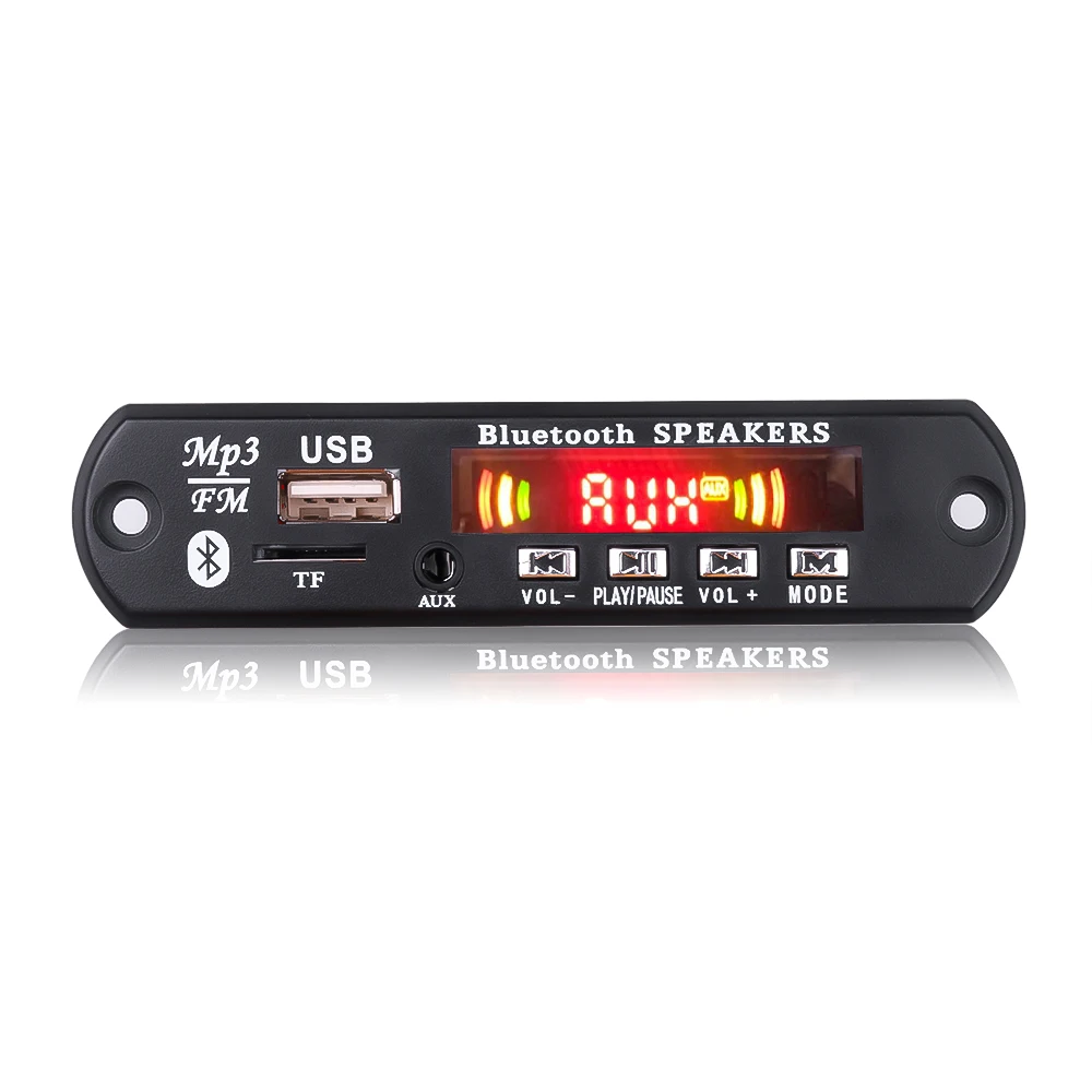 Беспроводной Bluetooth 5,0 MP3 WMA декодер доска 5 в 12 В автомобильный аудио USB TF FM радио модуль Запись микрофон MP3-плеер Пульт дистанционного управления