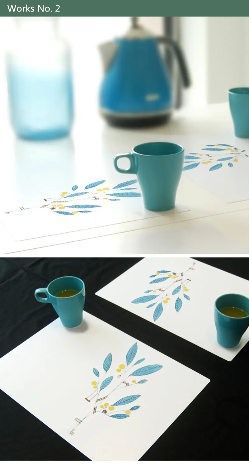 Mirage качественный обеденный стол Placemat водостойкие Нескользящие салфетки для коврик-подставка для стола Посуда коврик 2 шт